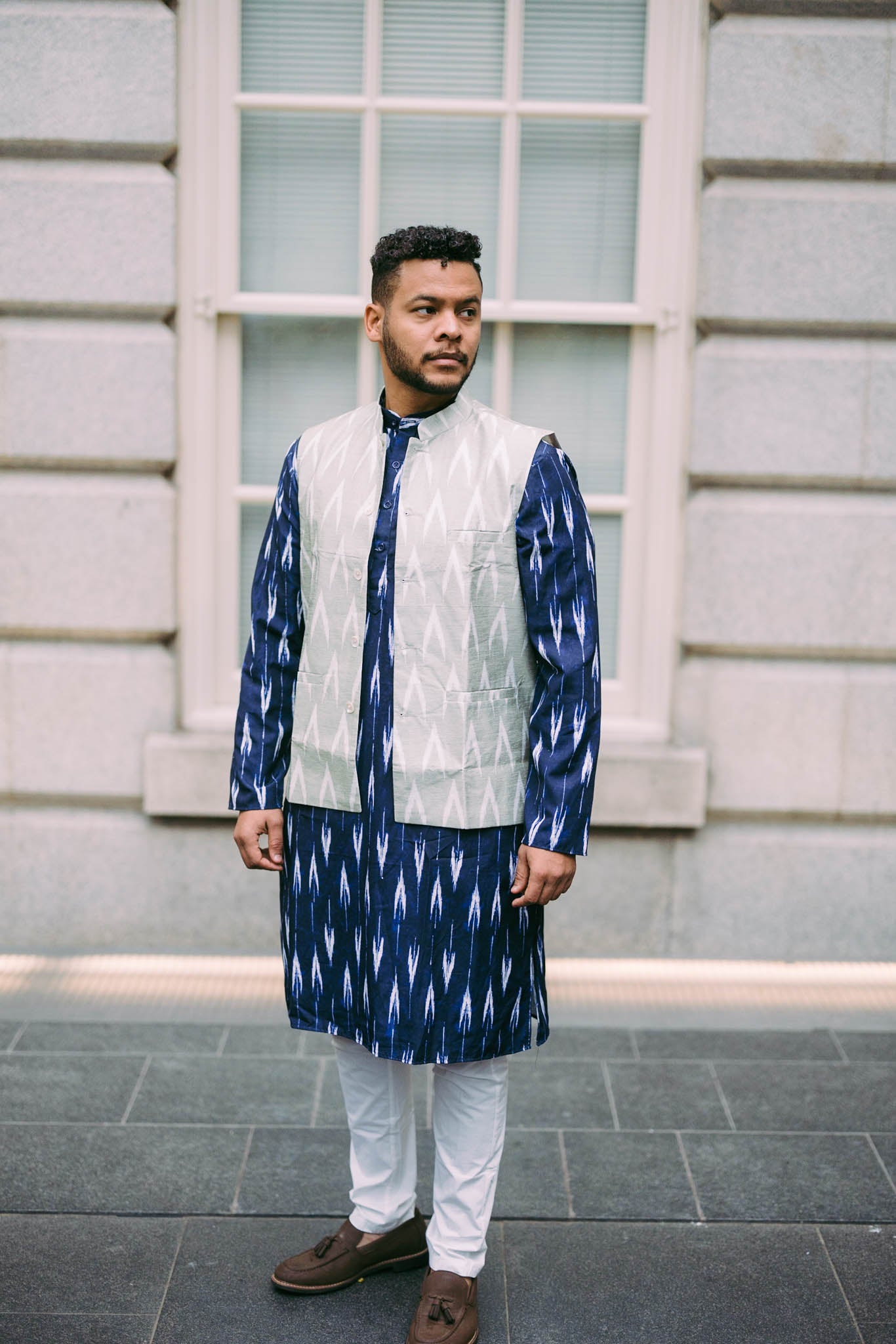 Navy Chevron Mens
