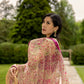 Embroidered Sari- Hot Pink