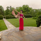 Embroidered Sari- Hot Pink