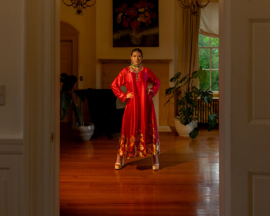 Noor Silk Kaftan Dress