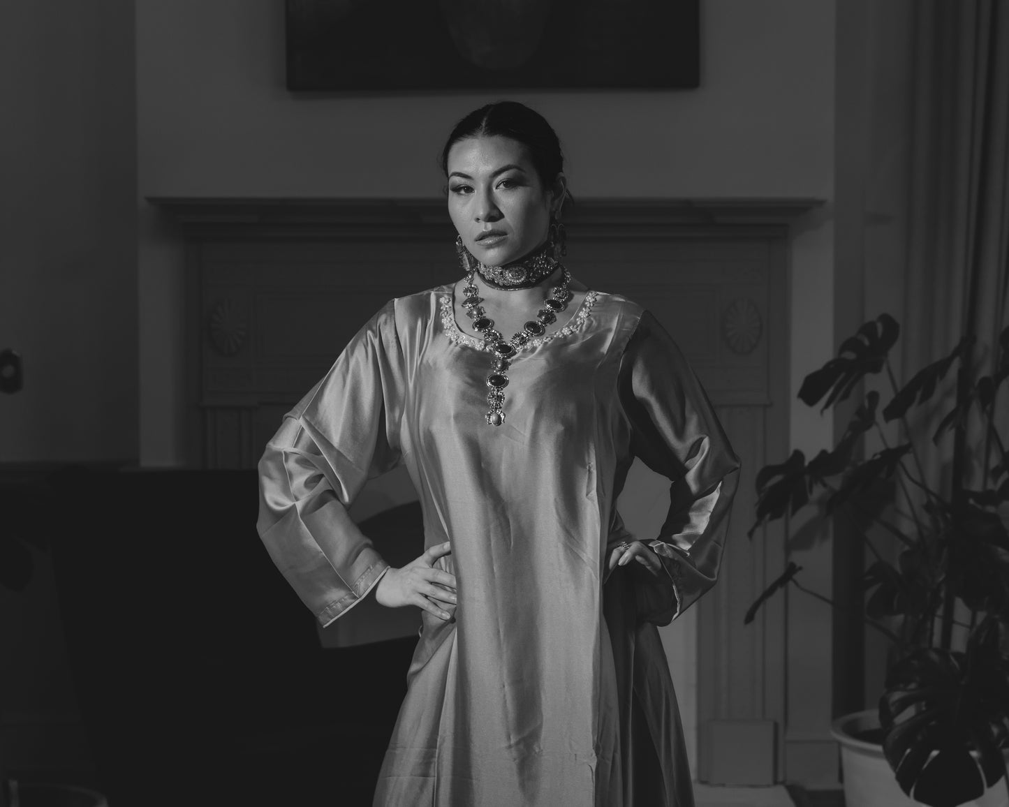 Noor Silk Kaftan Dress