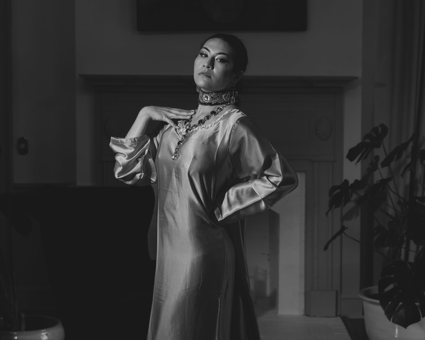Noor Silk Kaftan Dress