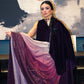 Midnight velvet sari