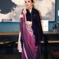 Midnight velvet sari