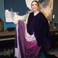Midnight velvet sari