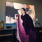 Midnight velvet sari