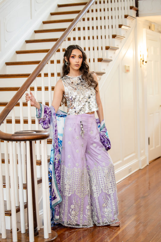 Lavender silk