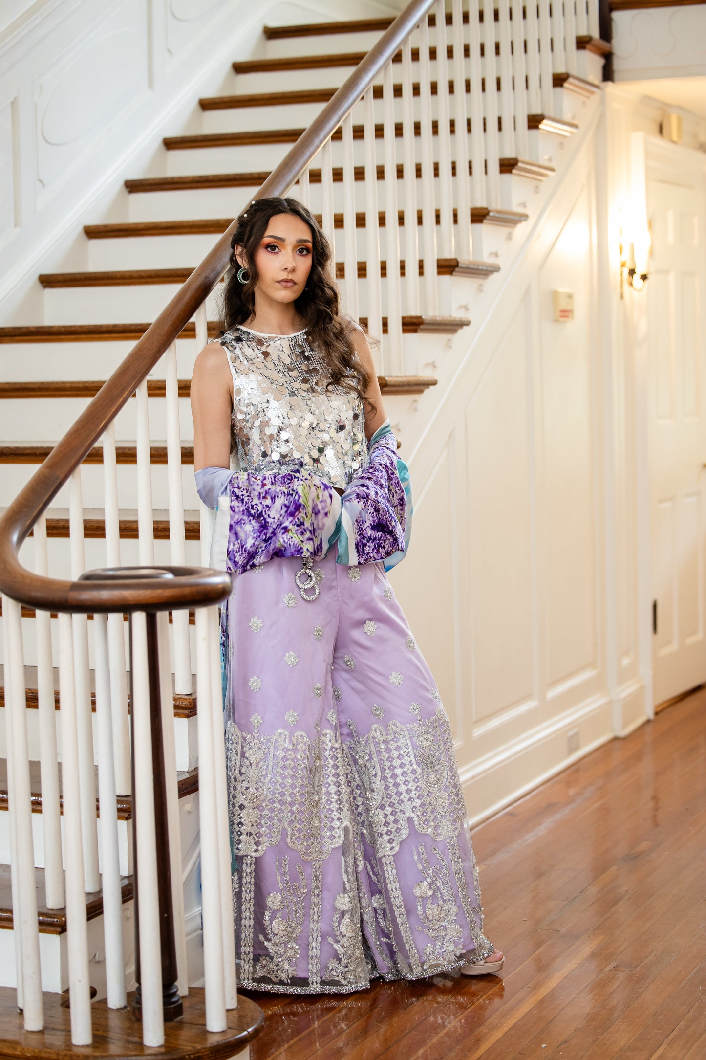 Lavender silk