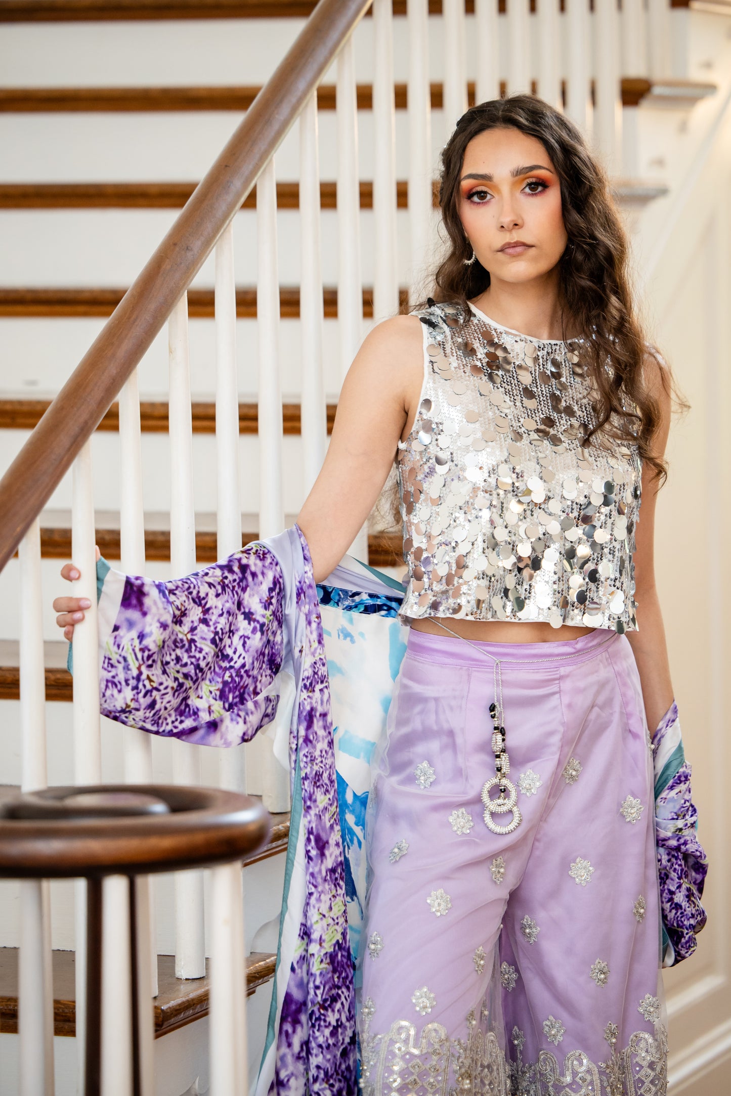 Lavender silk