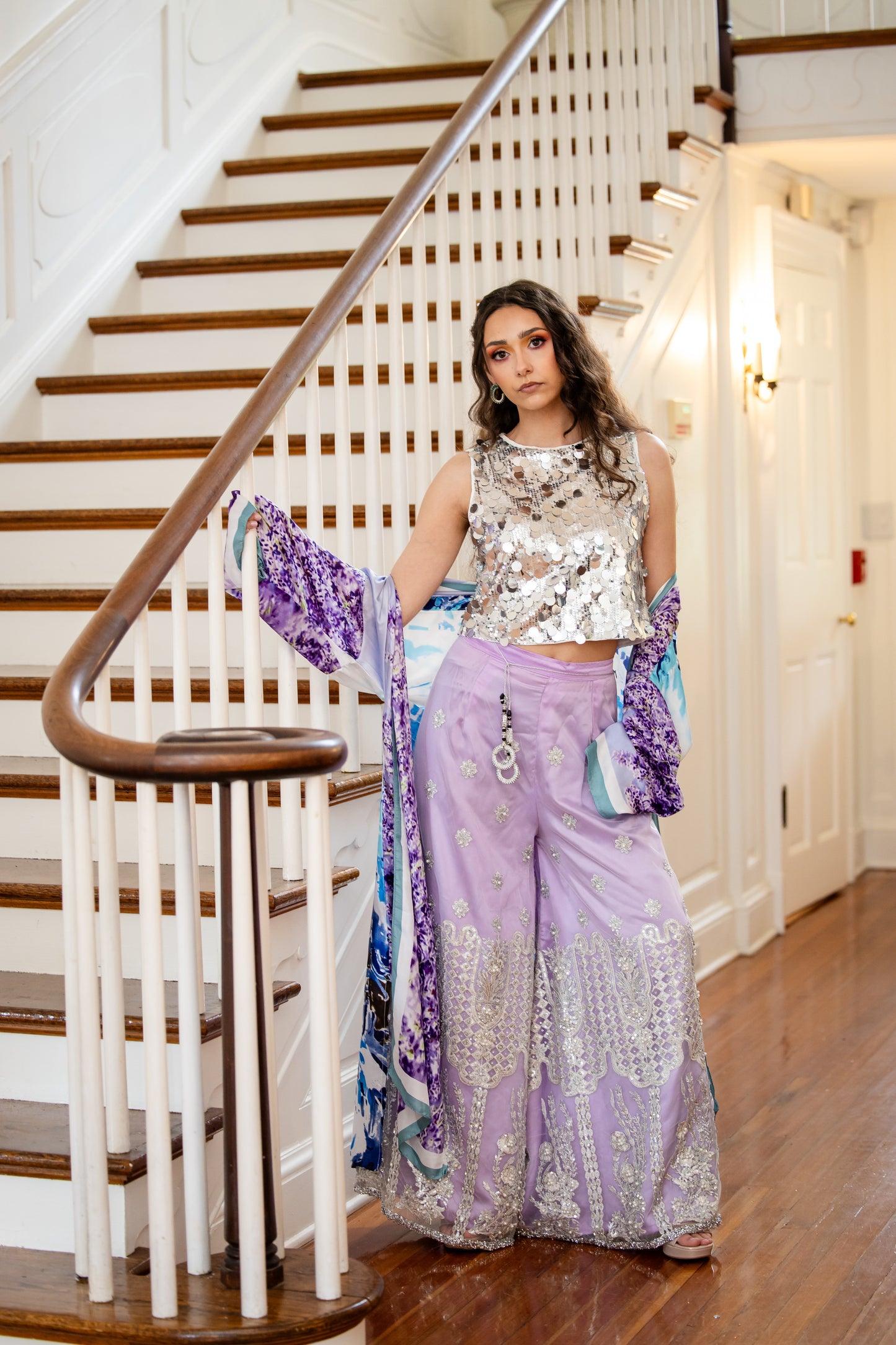 Lavender silk