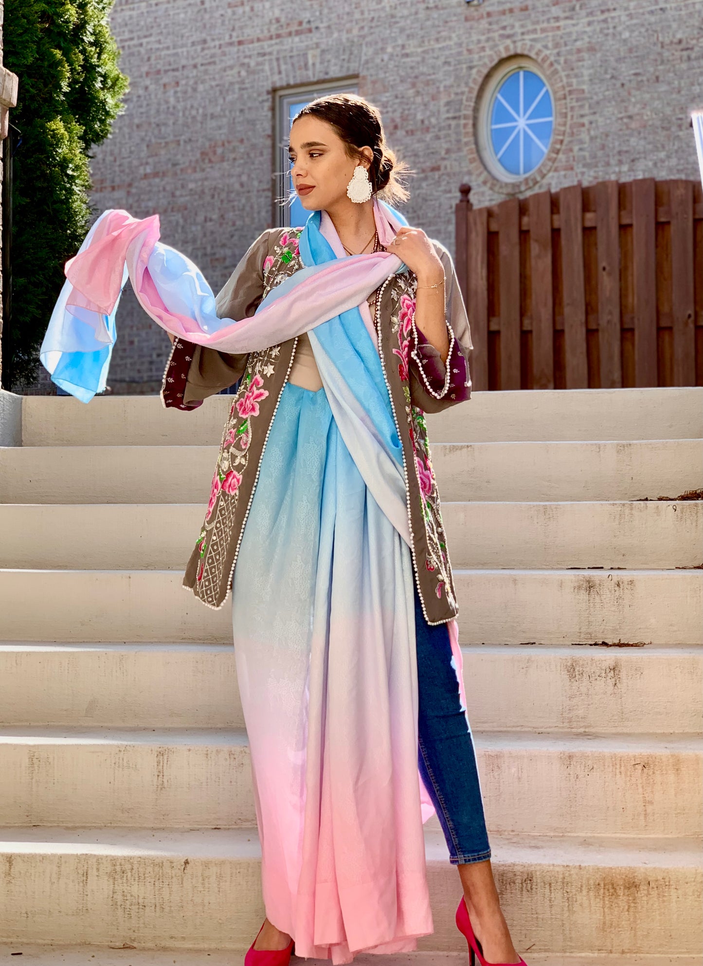 Ombré- The sari jacket mix
